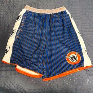 Brotherly Love ORG. Men's Lacrosse Shorts Men's L -White Blue Black Orange